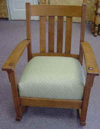 Oak Mission Style Rocking Chair finished and ready to be enjoyed for generations to come!