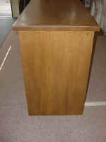 A finished end view.