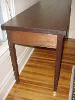 Finished end view.