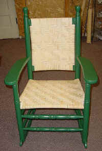 Splint seat rocker finished.
