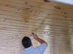 The are being sanded.